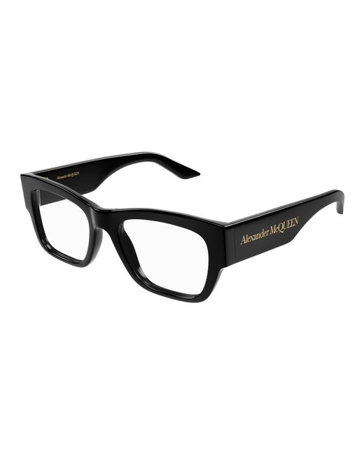 McQueen Black Am0436O 001 Optical Frames Acetate Squared