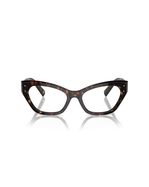Dolce & Gabbana Black Dg3385 502 Optical Frames Acetate Transparent Cat Eye Normal