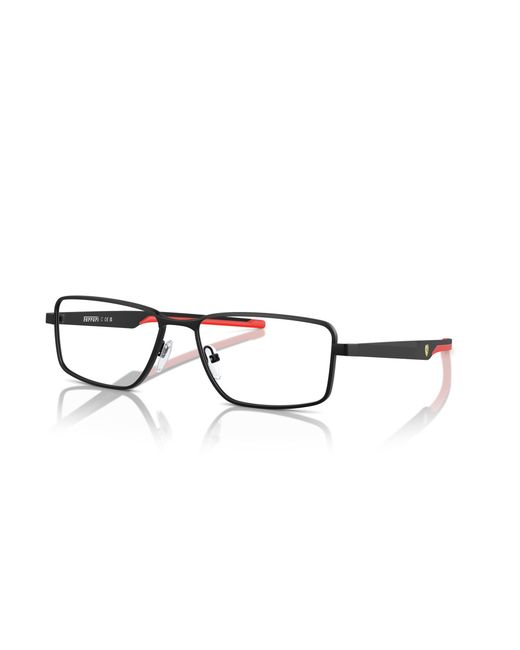 FERRARI SCUDERIA Black Fz7004 101 Optical Frames Metal Squared Normal for men