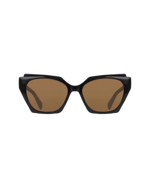 Liu Jo Black Lj809S 001 Sunglasses Bio-Inject Marrone Squared Normal