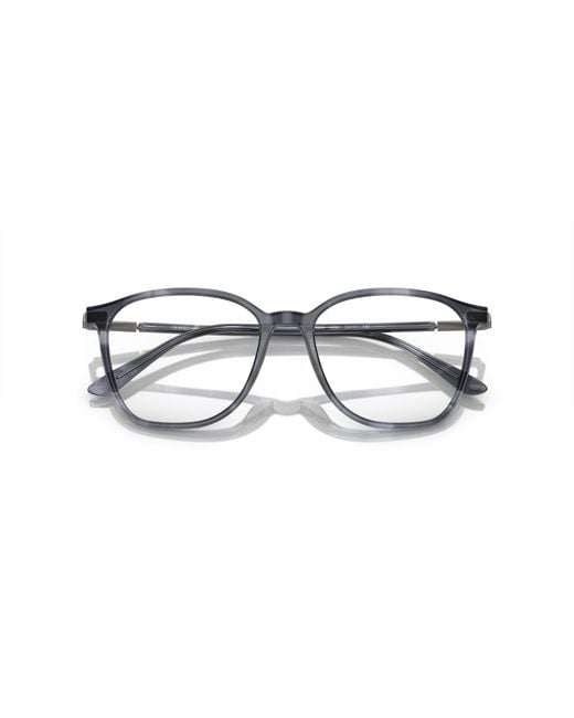 Giorgio Armani Black Ar7236 5986 Optical Frames Acetate Transparent Squared Normal for men