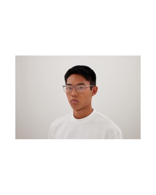 Gucci Black Gg1900Oa 003 Optical Frames Acetate Transparent Squared for men