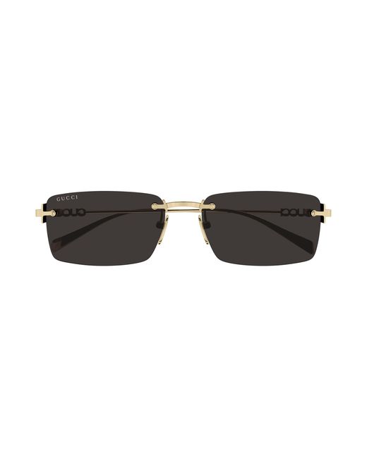 Gucci Black Gg1941S 001 Sunglasses Metal Squared for men