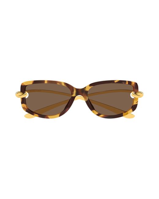 Bottega Veneta Black Bv1440Sa 002 Sunglasses Bio-Injected Geometric
