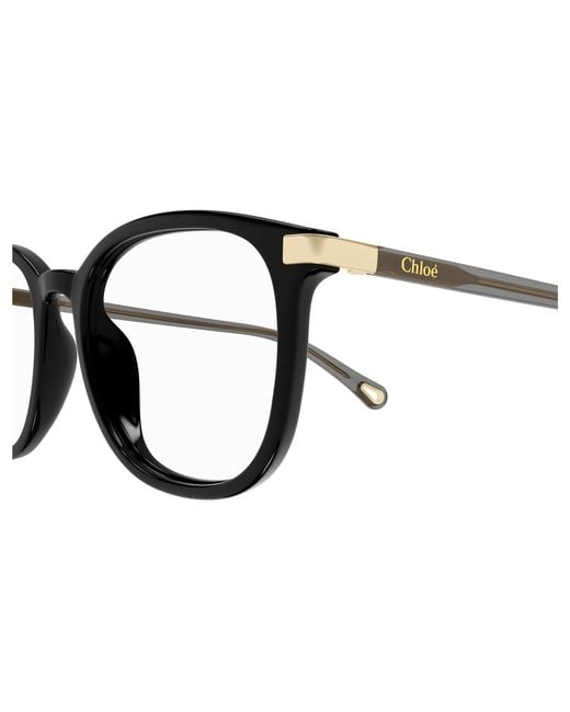 Chloé Black Ch0247Oa 001 Optical Frames Acetate Transparent Cat Eye