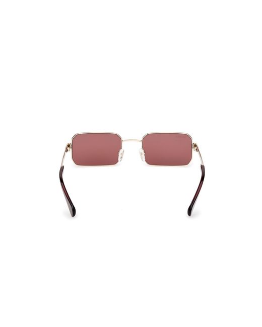 MAX&Co. Black Mo0140 32S Sunglasses Metal Bordeaux Squared Normal
