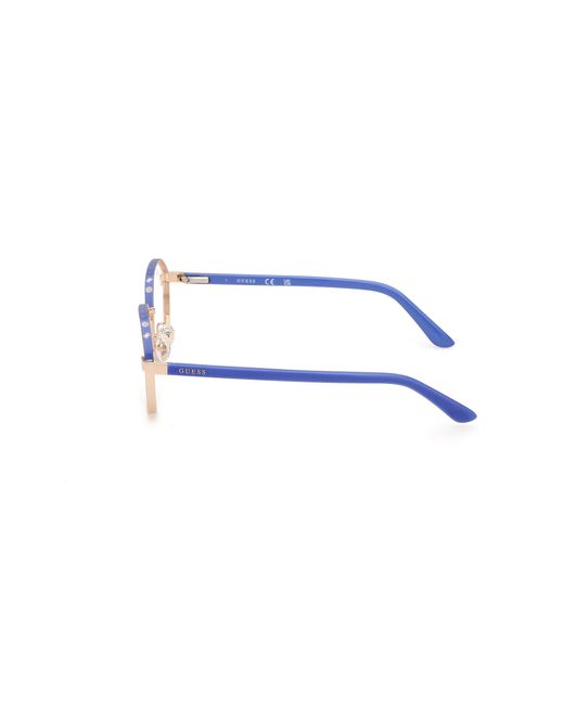 Guess Black Gu50124 092 Optical Frames Metal Round Normal