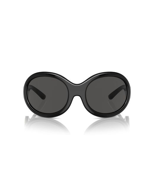 Dolce & Gabbana Black Dg6201 501/87 Sunglasses Injected Round Normal