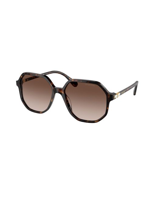 Swarovski Black Sk6003 100213 Sunglasses Acetate Geometric Normal Shaded
