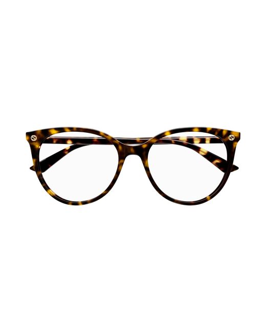 Gucci Black Gg0093O 002 Optical Frames Plastic Transparent Round