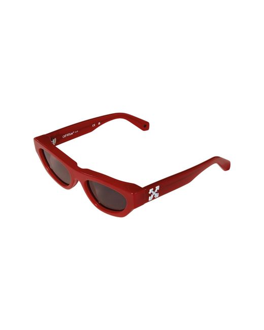 Off-White c/o Virgil Abloh Red Ow1050 Honolulu 2507 Sunglasses Acetate Geometric Normal