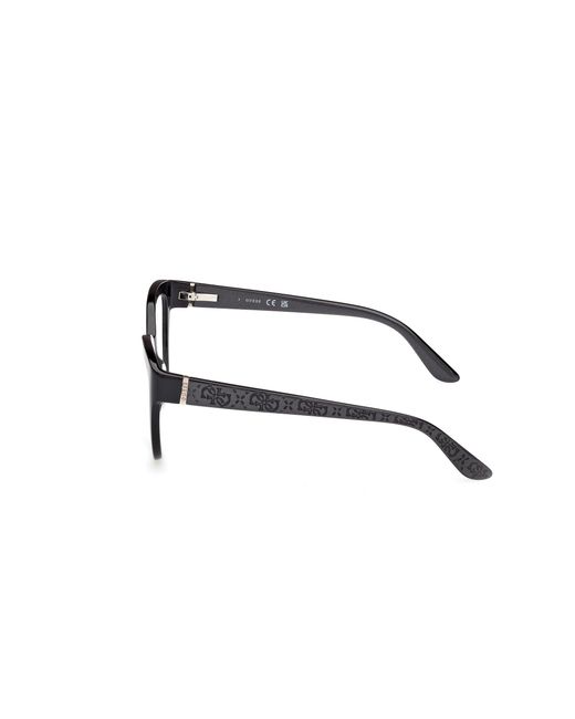 Guess Black Gu50232 001 Optical Frames Acetate Cat Eye Normal