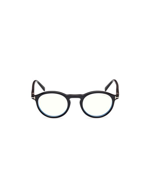 Tom Ford Black Ft5979-B 001 Optical Frames Acetate Round Normal for men
