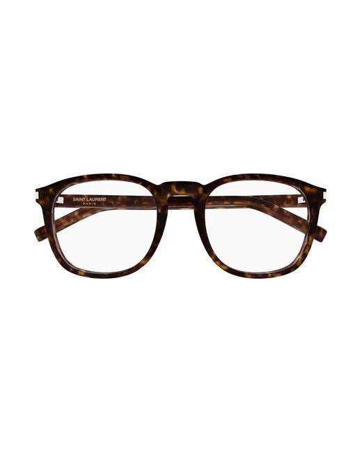 Saint Laurent Black Sl 818 Opt 002 Optical Frames Acetate Transparent Round