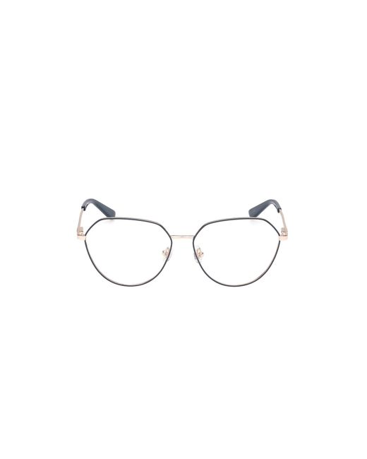 Guess Black Gu50169 091 Optical Frames Metal Round Normal