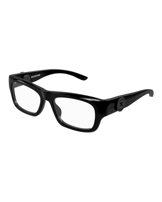 Balenciaga Black Bb0410O 001 Optical Frames Acetate Transparent Squared for men