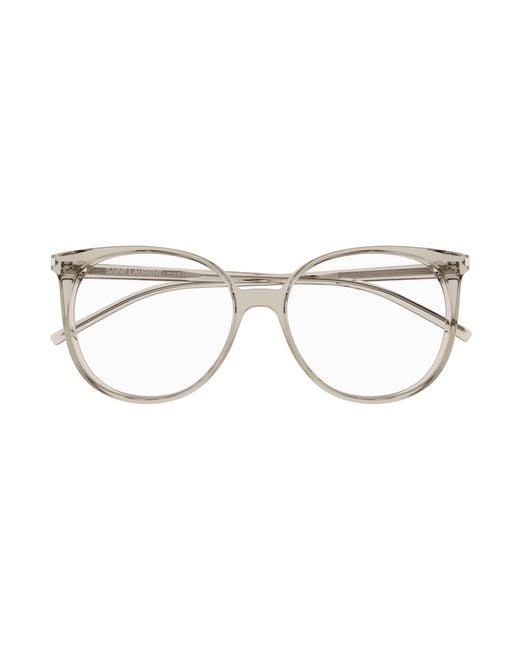 Saint Laurent Black Sl 39 010 Optical Frames Acetate Transparent Round