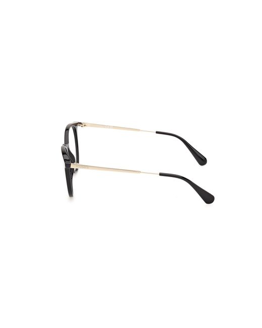 MAX&Co. Black Mo5145 001 Optical Frames Injected Round Normal