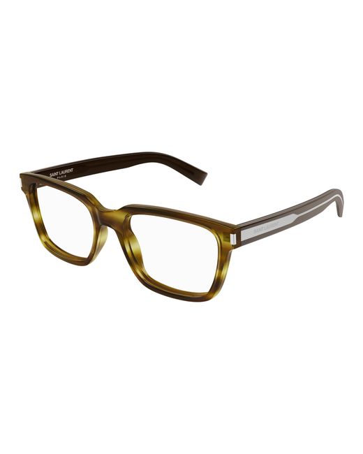 Saint Laurent Black Sl 621 006 Optical Frames Acetate Transparent Squared