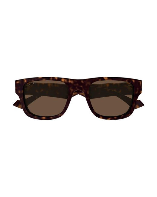 Gucci Black Gg1427S 003 Sunglasses Acetate Squared Normal for men