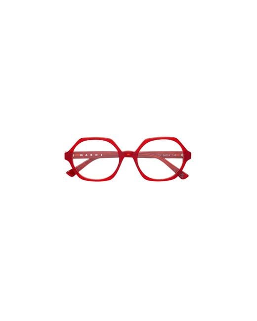 Marni Black 9Q3 Nabaro Comb Optical Frames Acetate Geometric