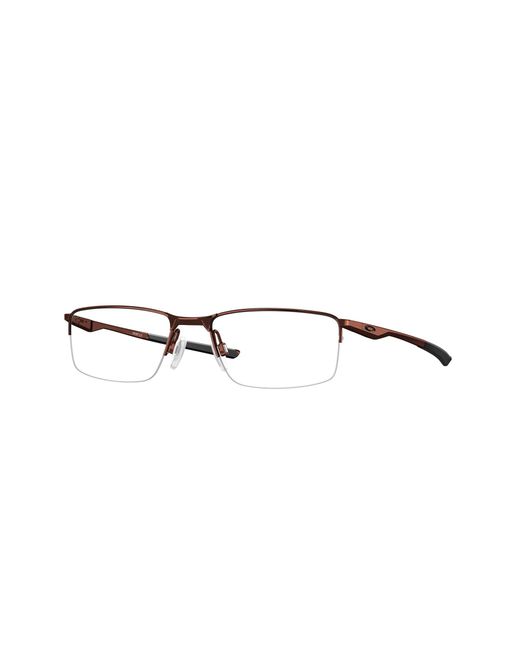 Oakley Black Ox3218 Socket 5.5 321811 Optical Frames Metal Transparent Squared Normal for men