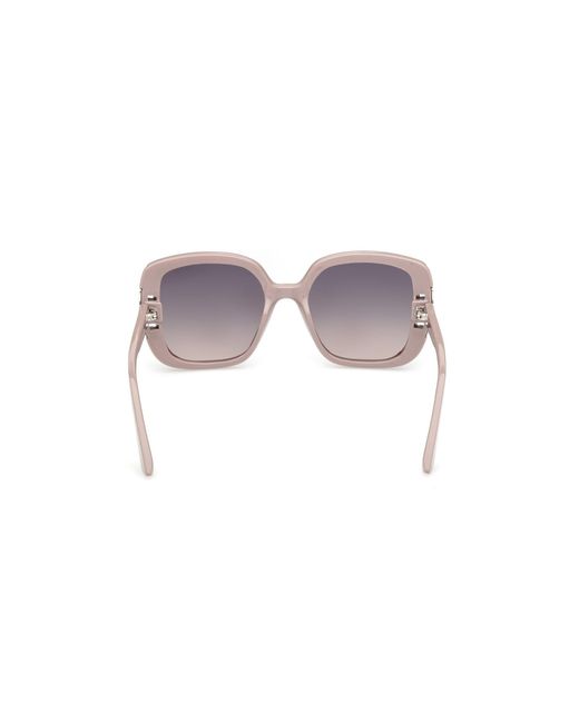 Guess Black Gu00294 57B Sunglasses Injected Smoke Squared Normal