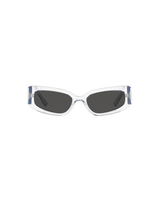 Dolce & Gabbana Black Dg4445 313387 Sunglasses Acetate Cat Eye Normal