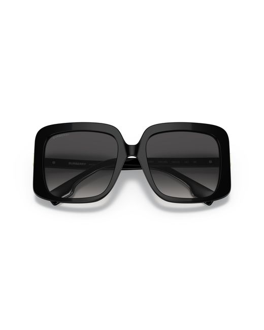 Burberry Black Be4363 Penelope 30018G Sunglasses Plastic Squared Normal Shaded