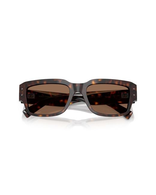 Dolce & Gabbana Black Dg4483 502/73 Sunglasses Acetate Squared Normal for men