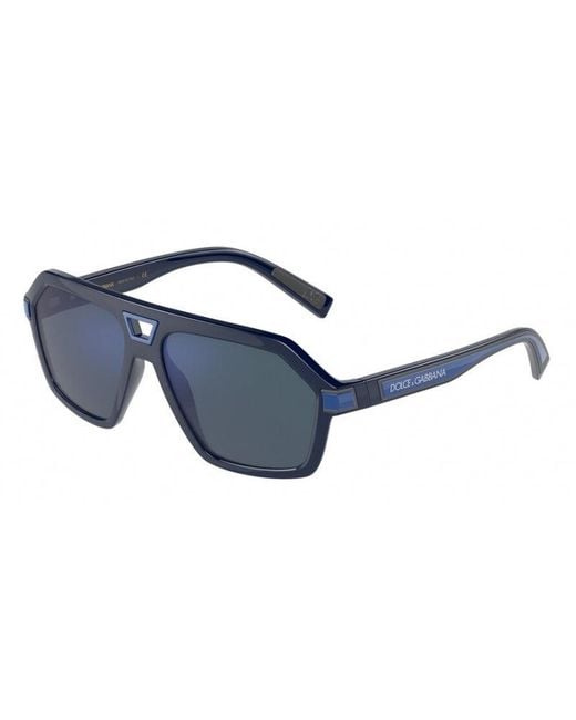 Dolce & Gabbana Black Dg6176 329425 Sunglasses Plastic Pilot Mirror for men