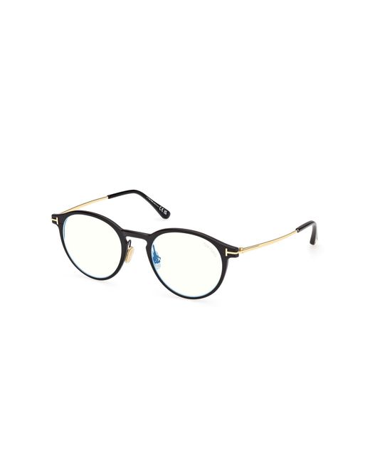Tom Ford Black Ft6088-B 002 Optical Frames Metal Round Normal for men