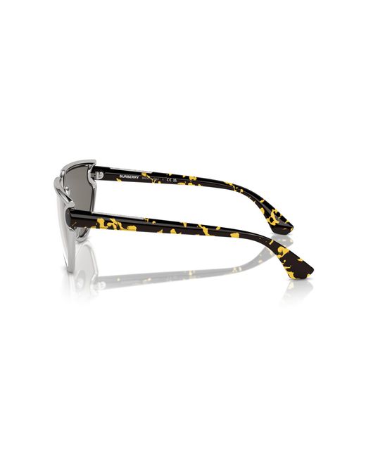 Burberry Black Be3152 10056G Sunglasses Metal Geometric Mirrored Mirror