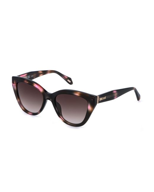 Just Cavalli Black Sjc173 01Gq Sunglasses Acetate Butterfly Normal Nuanced