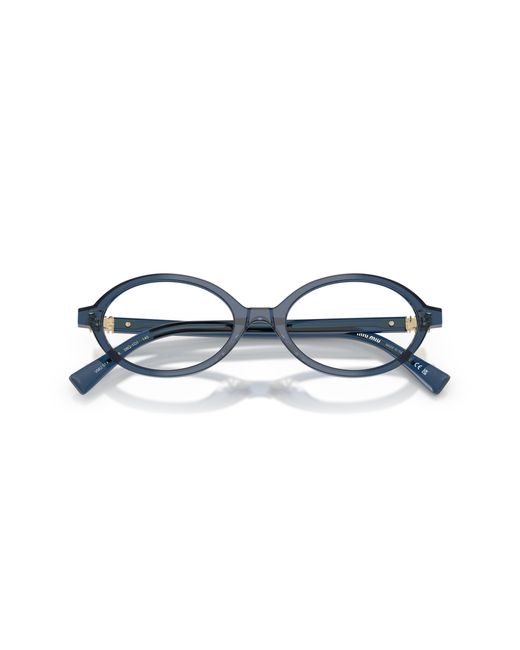 Miu Miu Black Mu 01Xv 08Q1O1 Optical Frames Acetate Round Normal