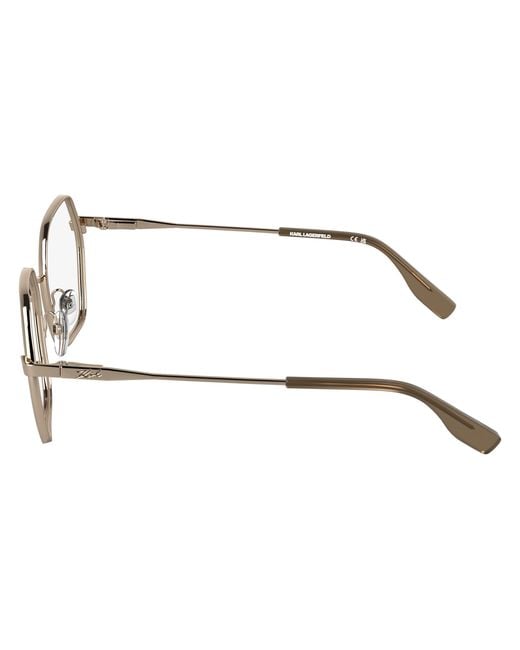 Karl Lagerfeld Black Kl363 770 Optical Frames Metal Squared Normal