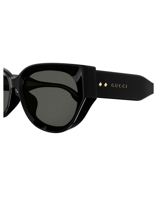 Gucci Black Gg1532Sa 001 Sunglasses Acetate Cat Eye