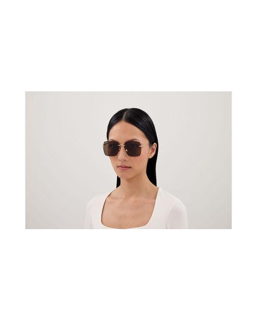 Gucci Black Gg1955Sa 002 Sunglasses Metal Squared