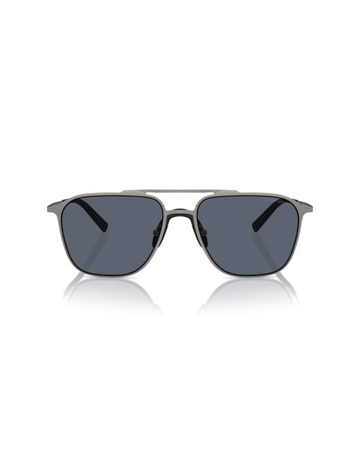 Giorgio Armani Black Ar6110 300387 Sunglasses Steel Squared Normal for men