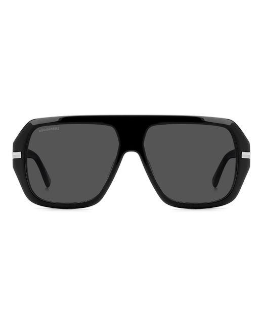 DSquared² Black D2 0160/S 807/Ir Sunglasses Acetate Squared Normal for men