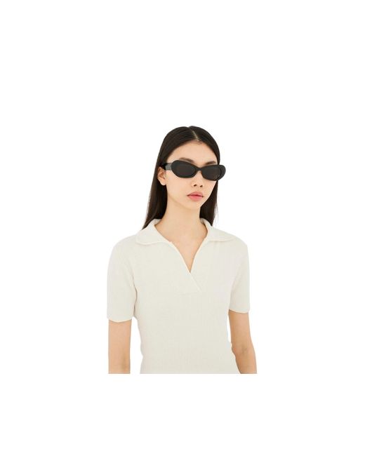 Retrosuperfuture Black Pk7 Izipho Sunglasses Acetate Geometric Normal