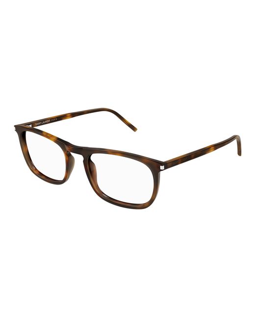 Saint Laurent Black Sl 670 002 Optical Frames Acetate Transparent Round