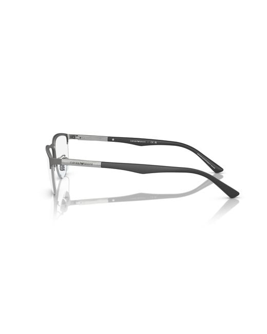 Emporio Armani Black Ea1142 3003 Optical Frames Metal Transparent Pillow Normal for men
