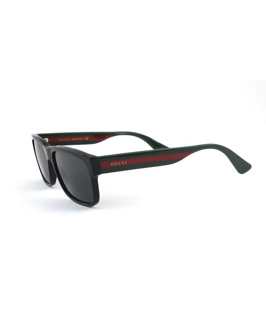 Gucci Black Gg0340S 006 Sunglasses Plastic Squared Normal for men