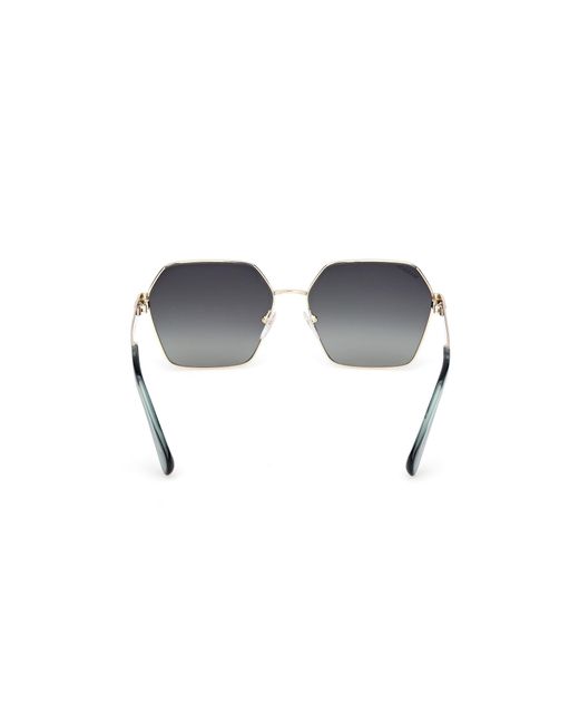 MAX&Co. Black Mo0141 32P Sunglasses Metal Geometric Normal