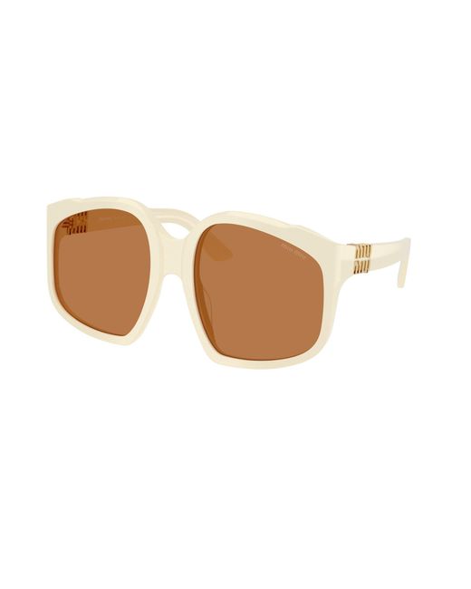 Miu Miu Black Mu A07S 21D90Q Sunglasses Acetate Geometric Normal
