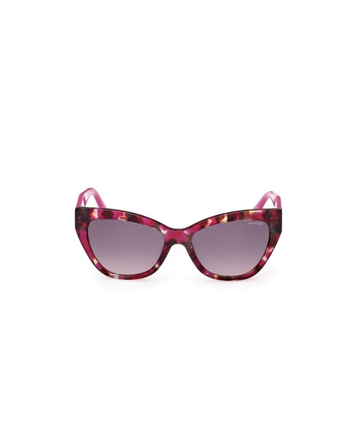 Guess Black Gu00204 78F Sunglasses Acetate Grigio Cat Eye Normal Sfumato