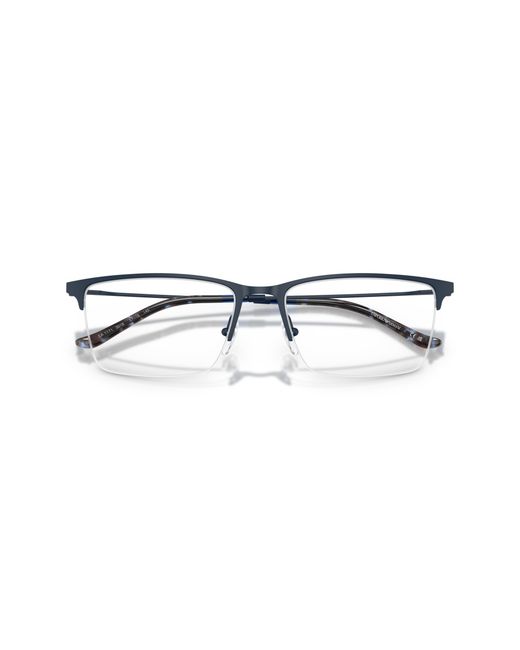 Emporio Armani Black Ea1171 3001 Optical Frames Metal Squared Normal for men