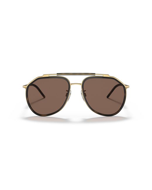 Dolce & Gabbana Black Dg2277 02/73 Sunglasses Metal Pilot Normal for men