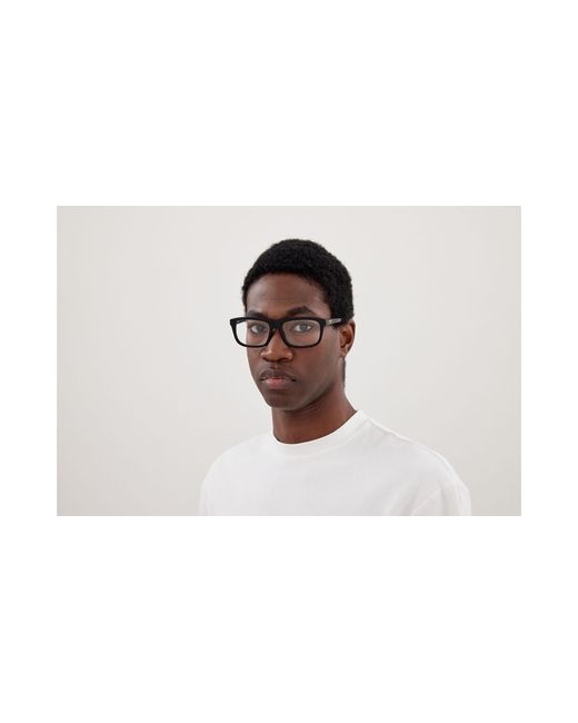 Balenciaga Black Bb0438O 001 Optical Frames Acetate Transparent Squared for men